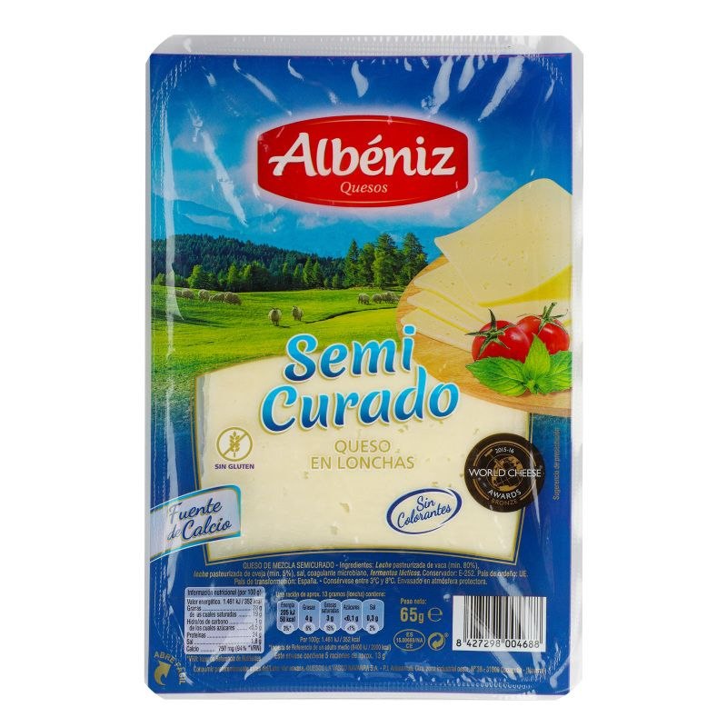 Сир напівтвердий Albeniz 28% 65г
